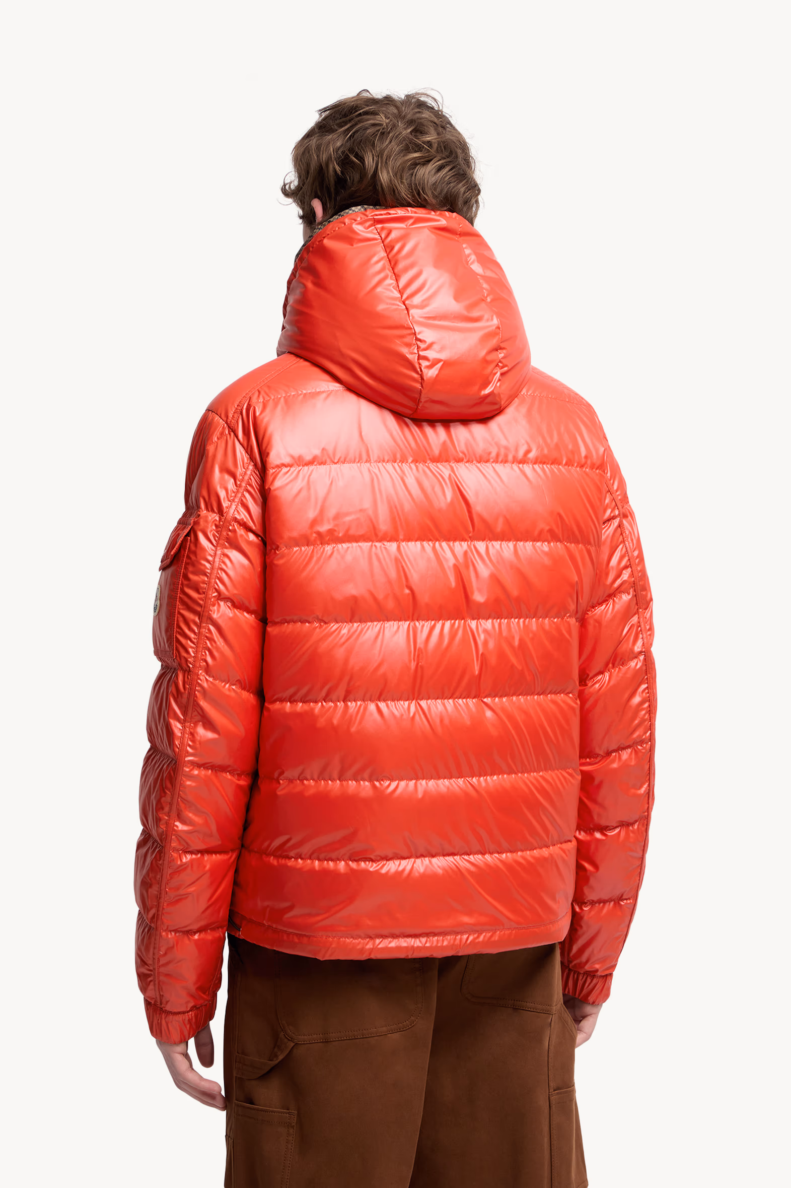 Jonage Reversible Hooded Short Down Jacket Men Brown Moncler 7